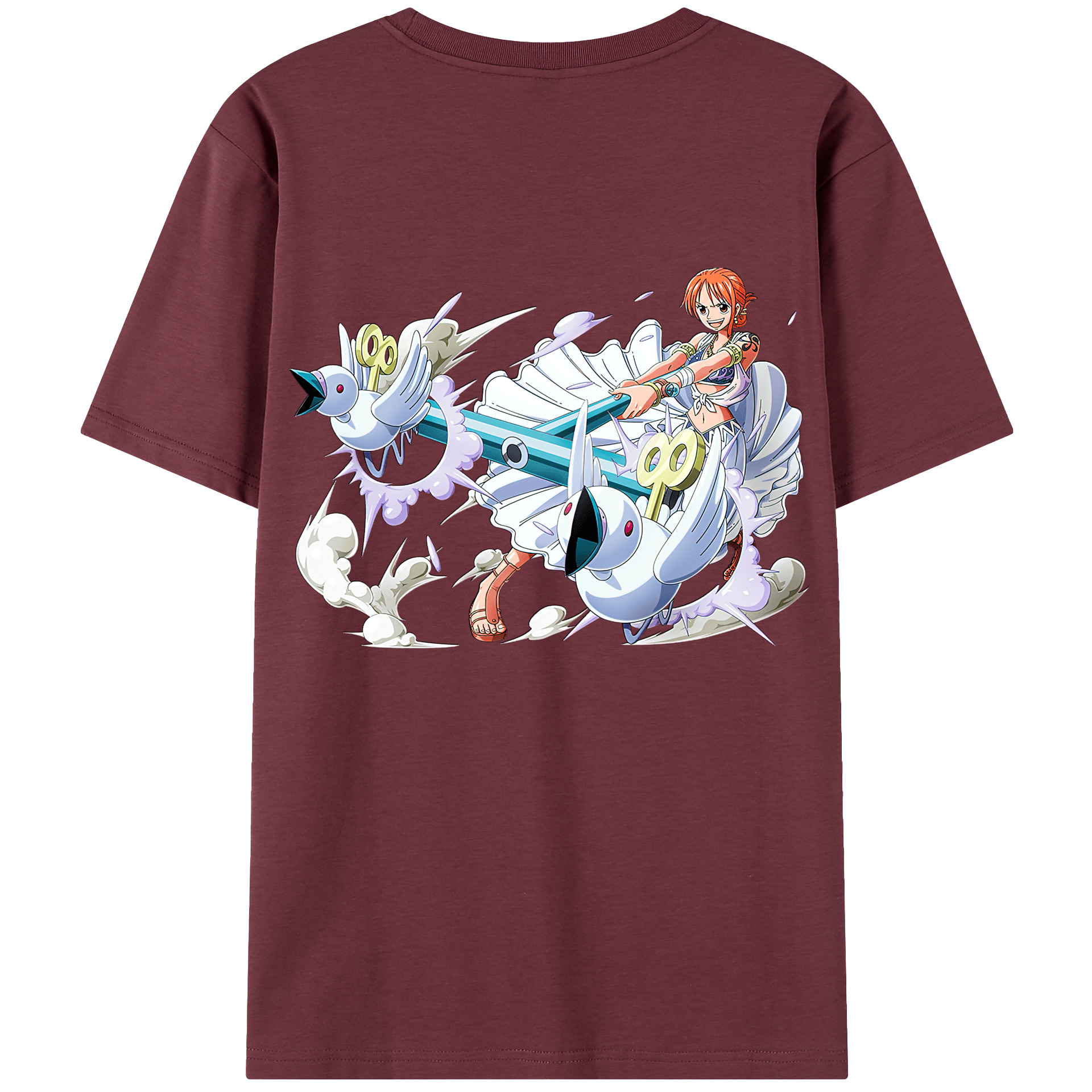 ワンピース ナミ ONE PIECE Nami 綿100％半袖Tシャツ（背面プリント）